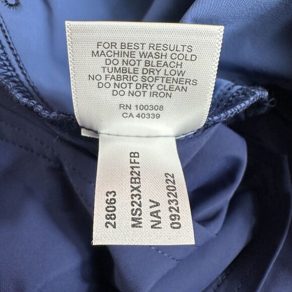 Peter Millar Crown Crafted Bingham Mens Sz 33x31.5 Blue Nylon Performance Pants - Picture 12 of 13